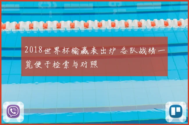 2018世界杯输赢表出炉 各队战绩一览便于检索与对照